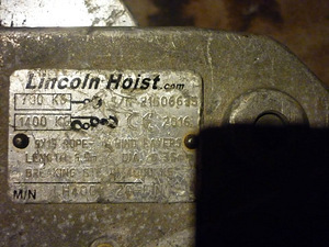 Lincoln Hoist terastrossvintsid 1.400 kg (2 foto / 6)