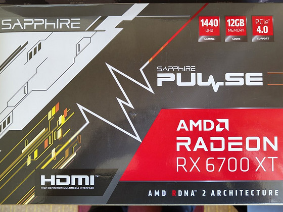 Продается видеокарта AMD Radeon RX 6700 XT