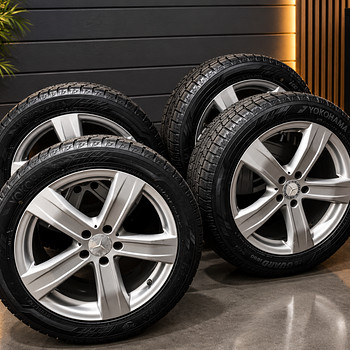 Оригинальные диски Mercedes R18 8.5Jx18, зимние шины 255x45