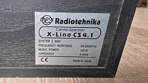 Radiotehnika X-Line CS 4.1 keskkõlar (6 foto / 6)