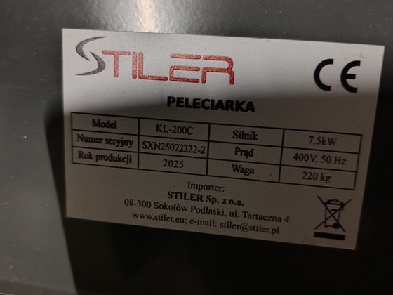 Pelletipress Stiler 7,5 kW 400V