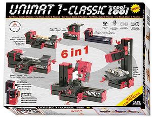 UNIMAT 1 Classic minitööpink 6-in-1 (treipink, freespink) (1 foto / 2)