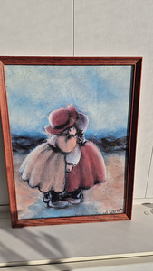 Pilt raamis Mona Leerum,signereritud (1 foto / 8)