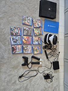 PS4 Pro + PS VR + 2 pulti + mängud (1 foto / 9)
