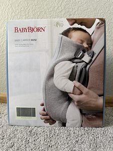 BABY BJÖRN переноска Mini, светло-серый, 3D трикотаж (5 фото из 6)