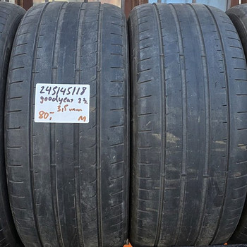 R18 rehvid 245 45 18 goodyear 3-4mm 4tk
