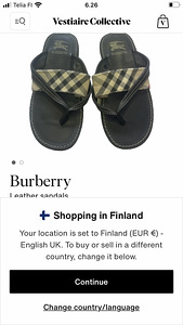 Оригинальные детские шлёпанцы Burberry (4 фото из 4)