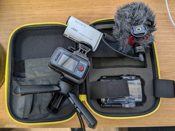 Sony FDR-X1000V 4k Action Cam с Wi-Fi и GPS + аксессуары