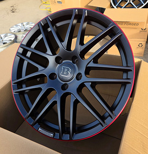 R20 veljed MB 5x130 MB G Class Half Matt+Red Lip (BRABUS) (3 foto / 4)
