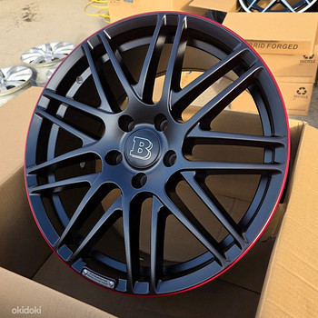 R20 диски MB 5x130 MB G Class Полуматовые+Красный обод (BRABUS)