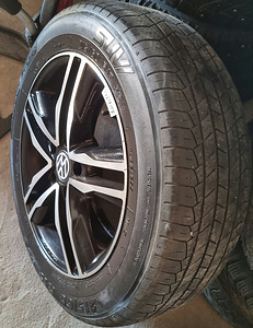 Оригинальные литые диски Vw Multivan T5 5×120R17 с шинами (2 фото из 2)