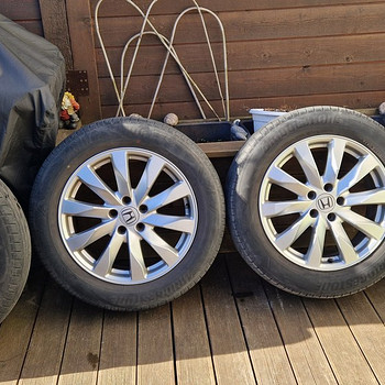 Оригинальные диски Honda CR-V R18, летние шины Bridgestone A