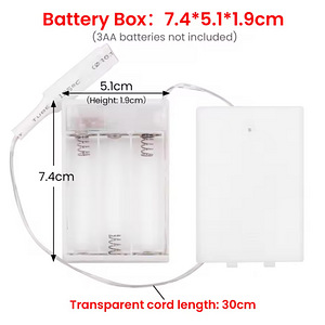 Светодиодная лента 0.5м на батарейках 30LEDs/м IP65 5V RGB цвета (2 фото из 2)