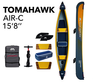3-kohaline täispuhutav kajakk Aqua Marina Tomahawk 478x88 cm (1 foto / 10)