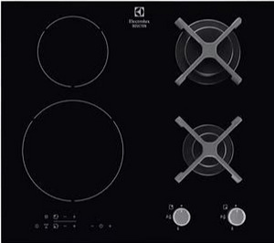 Electrolux, индукционная/газовая панель, на запчасти. (1 фото из 3)