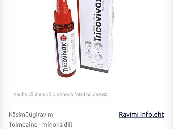 Tricovivax alopeetsia vastu 3x50ml + 1x60ml