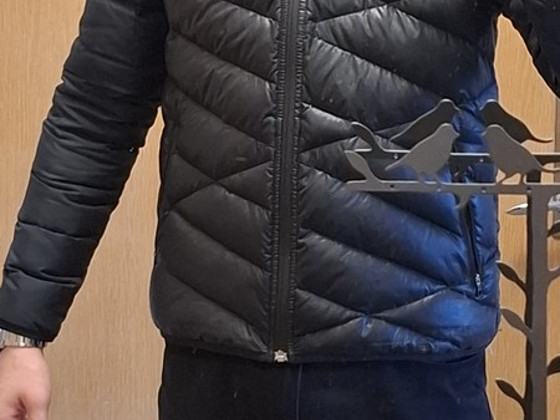 Stiilne must kevad/sügis jope / kerge jope, slim fit, o