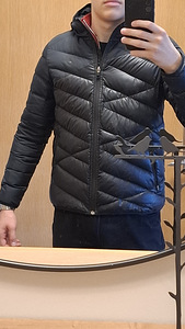 Stiilne must kevad/sügis jope / kerge jope, slim fit, o (1 foto / 5)
