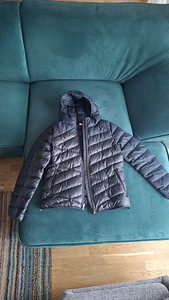 Stiilne must kevad/sügis jope / kerge jope, slim fit, o (5 foto / 5)
