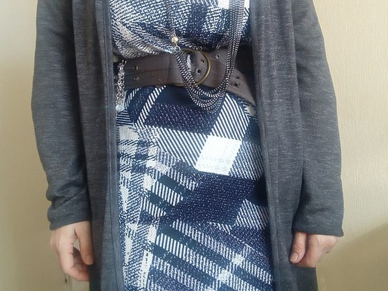 Atmosphere Soft Grey Melange Cardigan (EU 44/46)