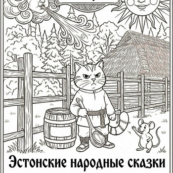 Книга-раскраска для изучения эстонского языка