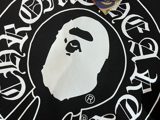 BAPE CHROME HEARST T SHIRT BLACK SIZE S
