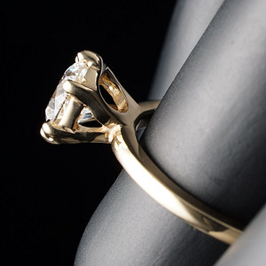 Kuldsõrmus teemandiga 1,07ct (3 foto / 6)