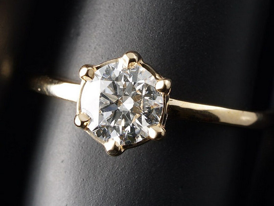 Kuldsõrmus teemandiga 1,07ct