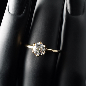 Kuldsõrmus teemandiga 1,07ct (4 foto / 6)