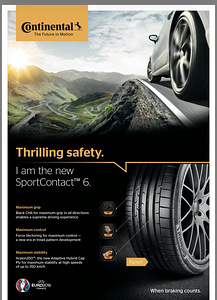 Летние шины /CONTINENTAL SPORTCONTACT 6. 315/40 R21 (111Y) (1 фото из 6)
