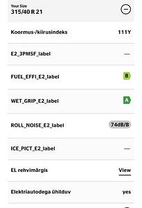 Летние шины /CONTINENTAL SPORTCONTACT 6. 315/40 R21 (111Y) (4 фото из 6)