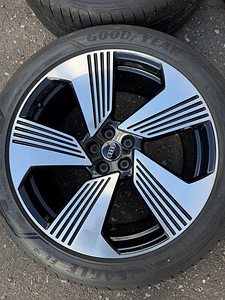 21" оригинальные диски Audi 5x112 + летние шины 265/45/21 (4 фото из 10)