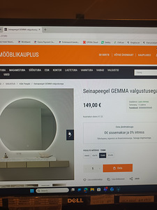Müüa vannitoapeegel led valgustusega anti-fog 72x80 (1 foto / 2)