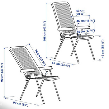 Шезлонг IKEA TORPARÖ 1шт