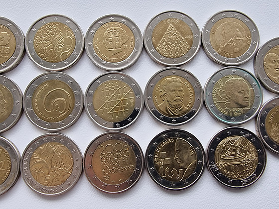 Euro coins