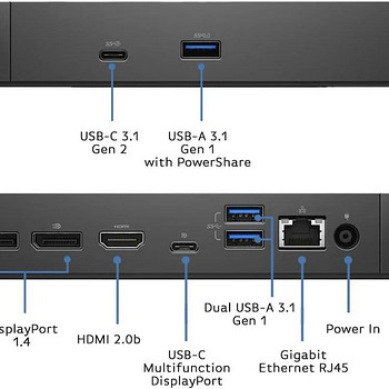 Док-станция Dell USB-C WD19S + зарядное устройство 130W