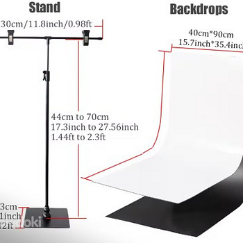 Annan rendile T-kujuline taustatoe 30 cm koos 40 cm