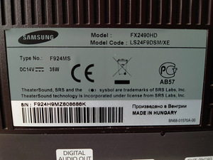 Televiisor / Monitor Samsung SyncMaster FX2490HD (7 foto / 8)