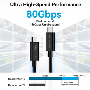 Acasis 80Gbps Thunderbolt 5 Cable with up to 120Gbps (3 foto / 9)