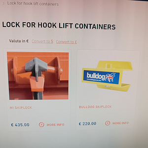 Vargusvastane lukk Multilifti (hook lift) konteinerid (6 foto / 7)