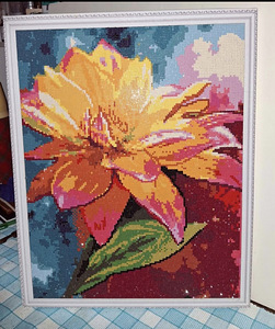 Картина на стену алмазная мозаика Оранж Лилия (3 фото из 6)