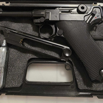 !!AIRSOFT!! käsirelv Luger p08 CO2 Blowback