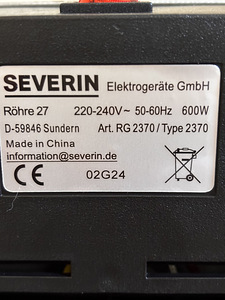 Raclette grill RG 600 W, Severin (4 foto / 4)