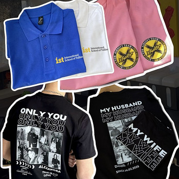 T-särkide trükk / Печать на футболках / Custom T-shirt print