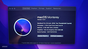 Macbook Pro 13 Intel Core i5 2016 (5 фото из 5)