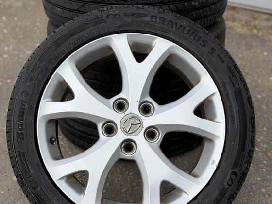 17" Mazda originaalveljed 5x114,3 + suverehvid 205/50/17