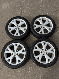 17" оригинальные диски Mazda 5x114,3 + летние шины 205/50/17 (8 фото из 8)