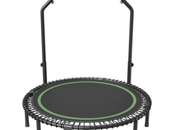 Kokkupandav 130 cm fitness-batuut käepidemega