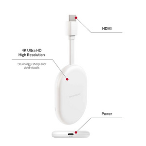 Thomson Google TV Go Cast 150 4K , White (6 foto / 8)