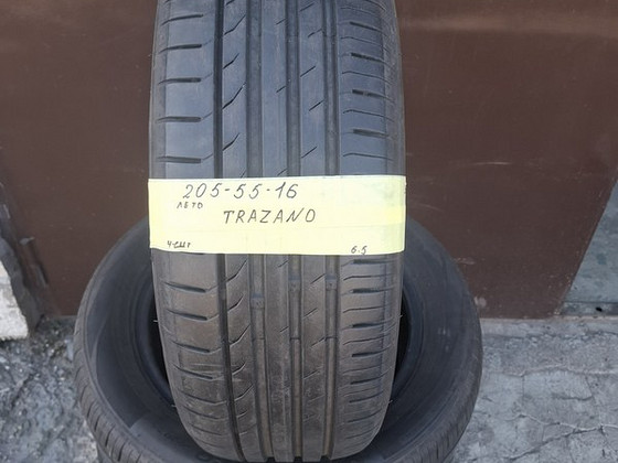 Резина 205-55-16. 4 шт. 6.5 мм.